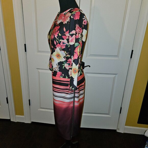 ECI Floral and Striped Dress - Picture 2 of 6